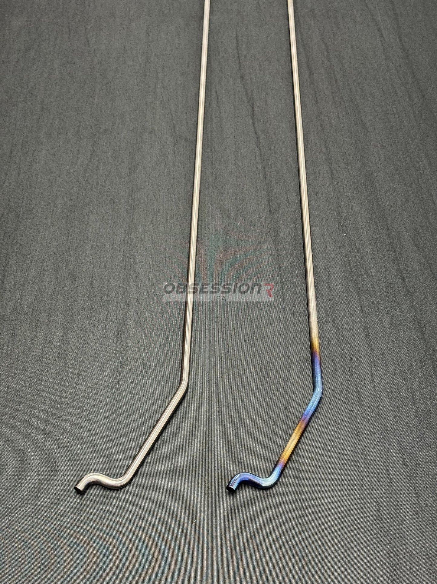 Obsession R USA Titanium Hood Prop Nissan Skyline BNR32 BCNR33 BNR34 GTR / Mazda RX-7 FD3S Polished / Burnt