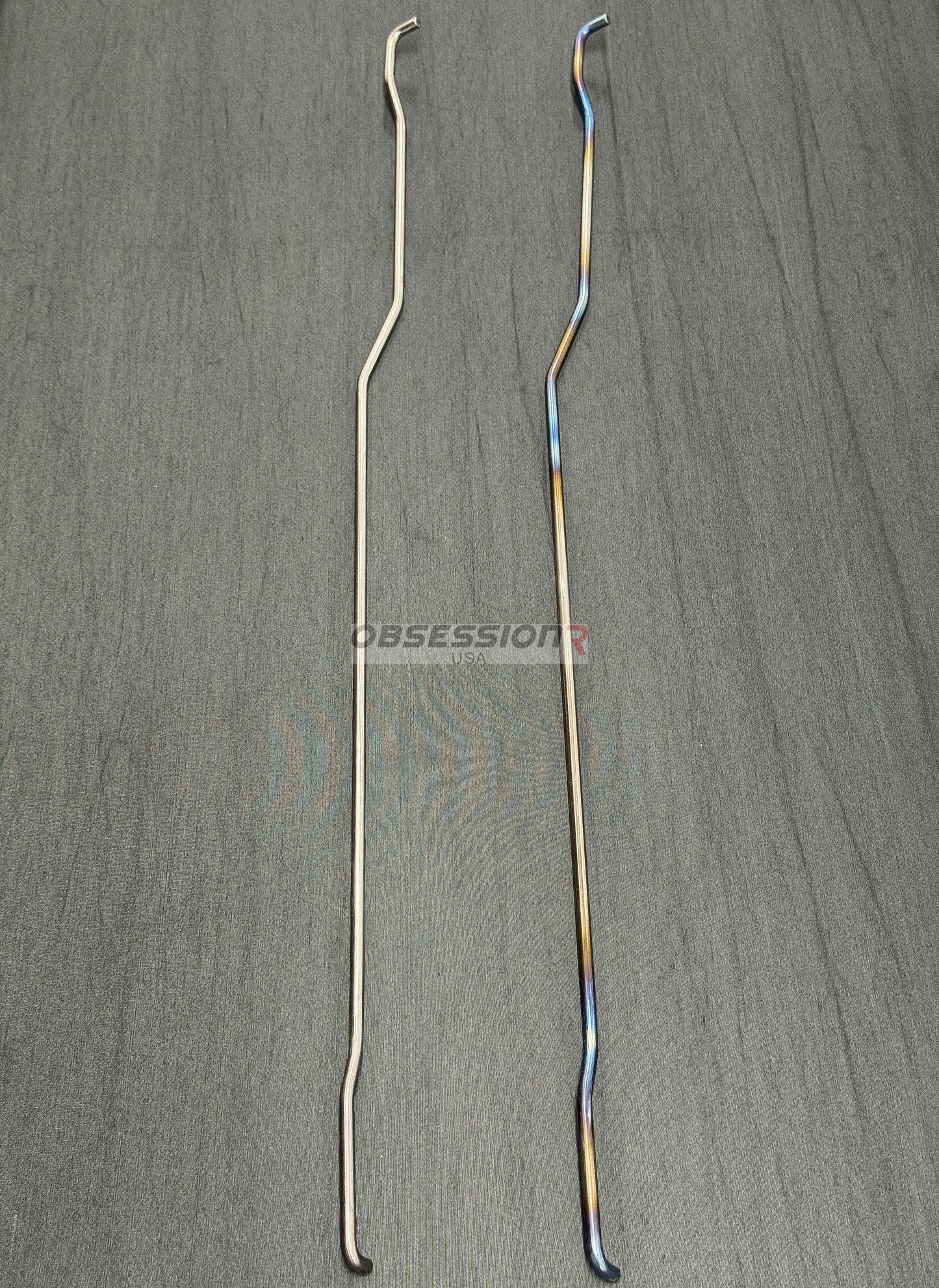 Obsession R USA Titanium Hood Prop Nissan Skyline BNR32 BCNR33 BNR34 GTR / Mazda RX-7 FD3S Polished / Burnt