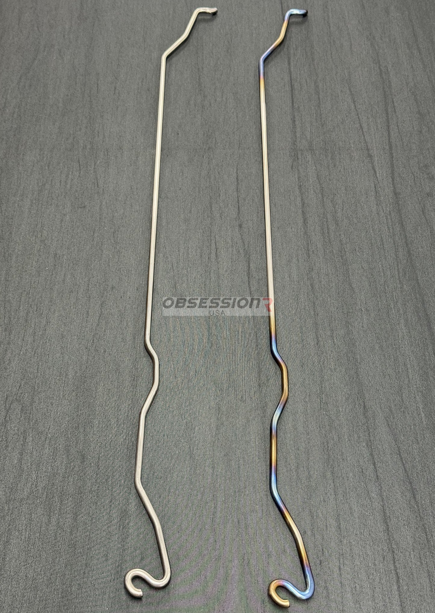 Obsession R USA Titanium Hood Prop Nissan Skyline BNR32 BCNR33 BNR34 GTR / Mazda RX-7 FD3S Polished / Burnt