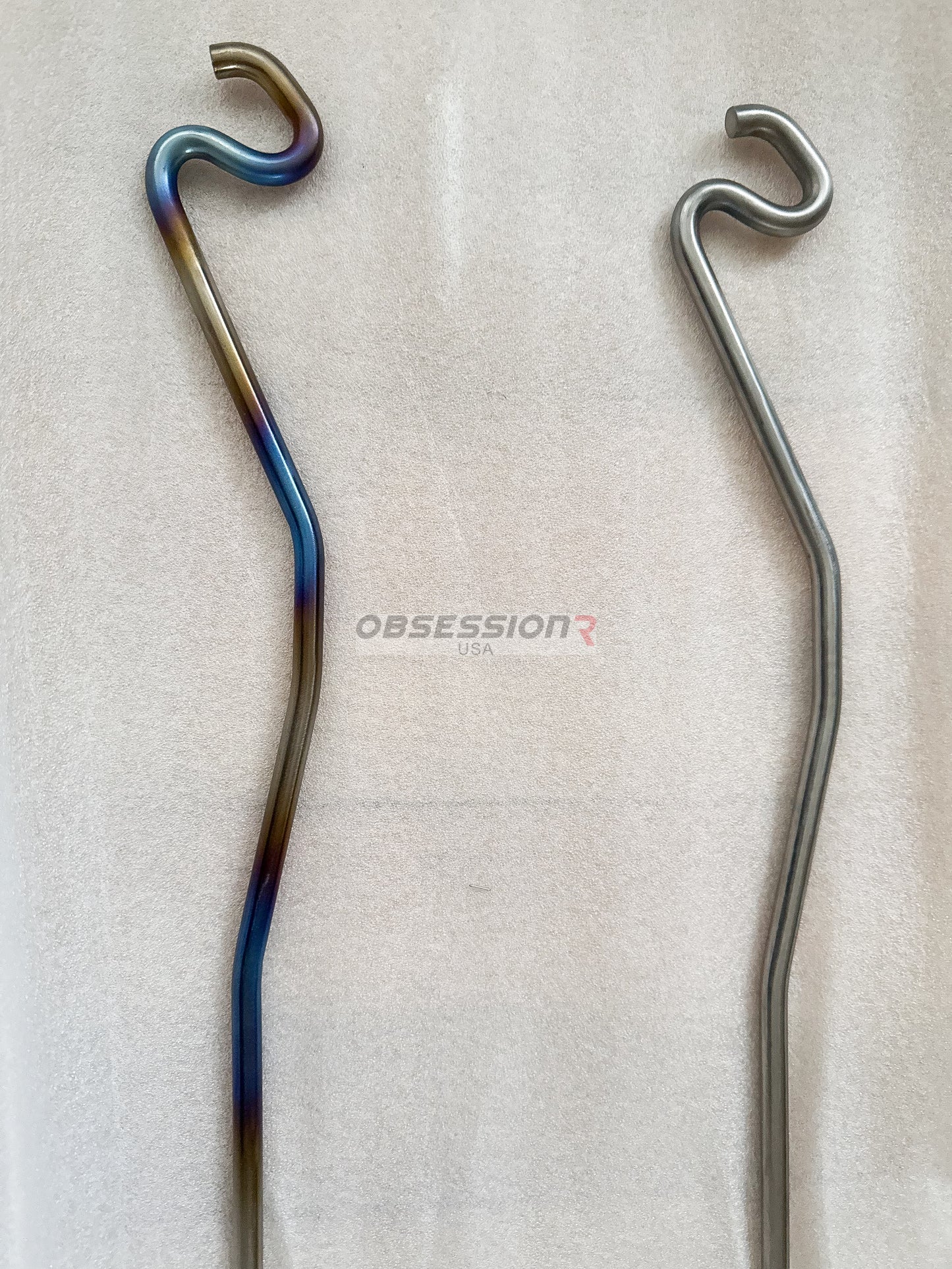 Obsession R USA Titanium Hood Prop Mazda RX-7 FD3S - Polished / Burnt