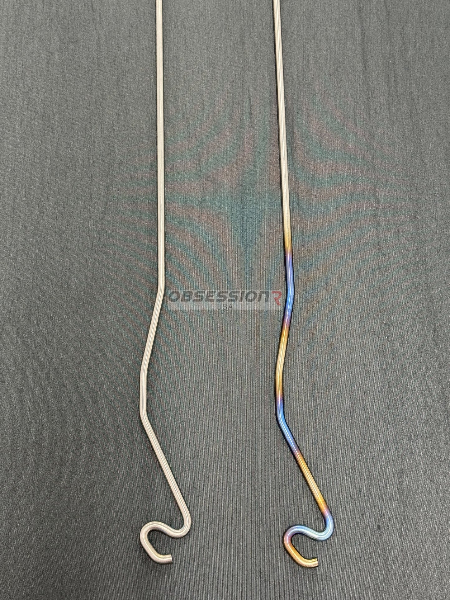 Obsession R USA Titanium Hood Prop Nissan Skyline BNR32 BCNR33 BNR34 GTR / Mazda RX-7 FD3S Polished / Burnt