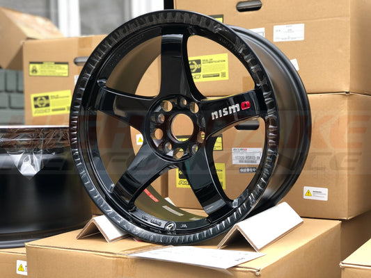 Nismo LMGT4 Omori Factory Spec Wheel - Gloss Black - 18x10.5 +15 5x114.3 SET Pre Order