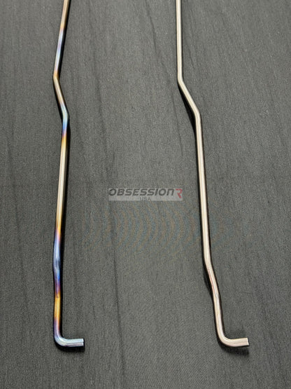 Obsession R USA Titanium Hood Prop Nissan Skyline BNR32 BCNR33 BNR34 GTR / Mazda RX-7 FD3S Polished / Burnt