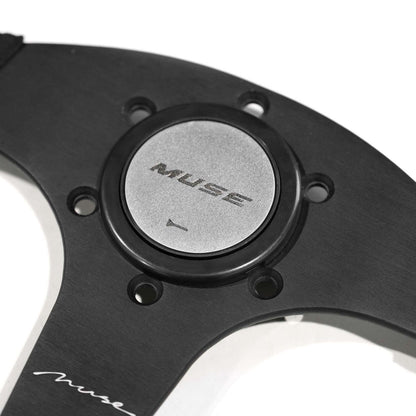 MUSE JAPAN BUCK LEATHER 350MM STEERING WHEEL BNR32 / BCNR33 / BNR34 / FD3S / FK8 PRE ORDER
