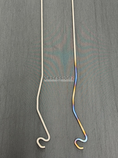 Obsession R USA Titanium Hood Prop Nissan Skyline BNR32 BCNR33 BNR34 GTR / Mazda RX-7 FD3S Polished / Burnt