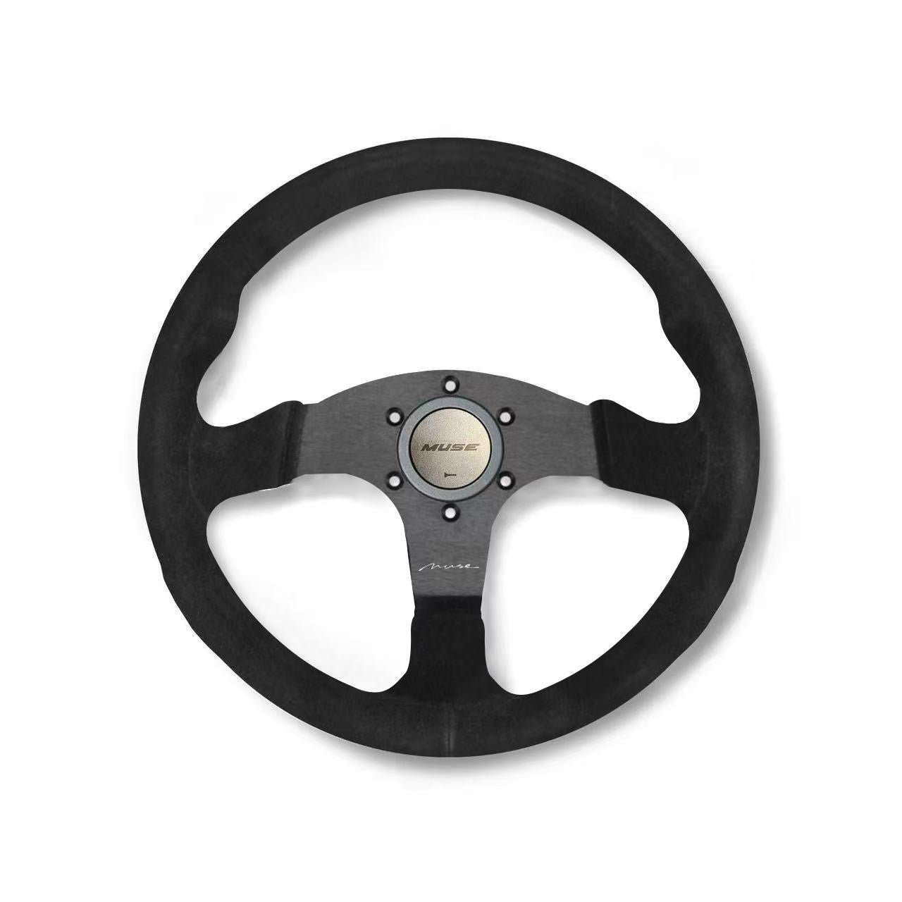 MUSE JAPAN BUCK LEATHER STEERING WHEEL BNR32 / BCNR33 / BNR34 / FD3S / FK8 PRE ORDER